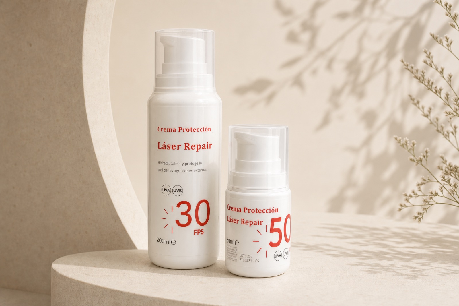 Cremas de protección Láser Repair FPS 30 y FPS 50
